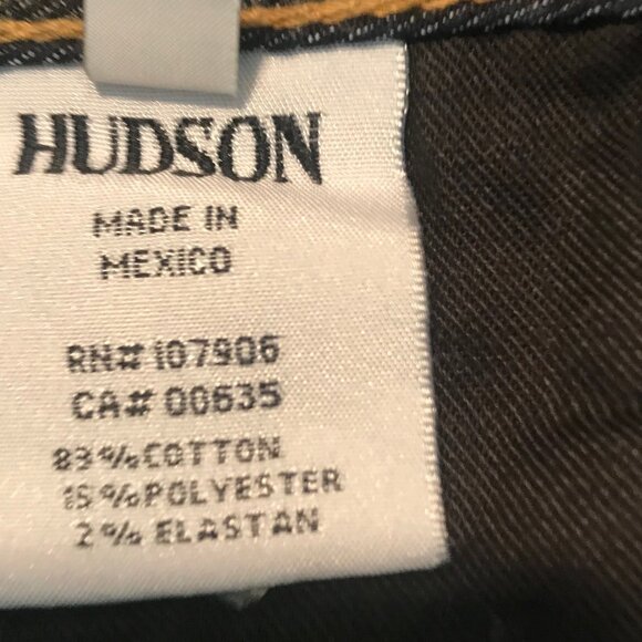 NWOT HUDSON Collin Midrise Skinny Dark Wash Jeans Size 26 - Picture 9 of 9